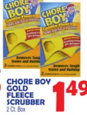 Bravo Supermarkets CHORE BOY GOLD FLEECE SCRUBBER offer