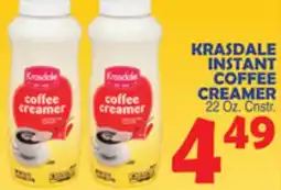 Bravo Supermarkets KRASDALE INSTANT COFFEE CREAMER offer