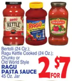 Bravo Supermarkets RAGU PASTA SAUCE 45 Oz. Jar offer
