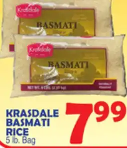 Bravo Supermarkets KRASDALE BASMATI RICE offer