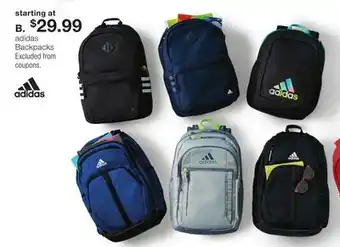 JC Penney adidas Backpacks offer