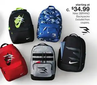 JC Penney Nike 3BRAND Backpacks offer