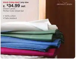 JC Penney Distant Lands Perfect Color Sheet Set offer