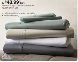 JC Penney Loom + Forge Cool & Comfortable Queen Sheet Set offer
