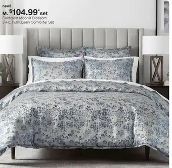 JC Penney Fieldcrest Moonlit Blossom 3-Pc. Full/Queen Comforter Set offer