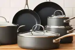 JC Penney Cooks 10-Pc. Hard-Anodized Cookware Set offer