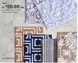 JC Penney Liz Claiborne 21x34 Tufted Bath Rug offer