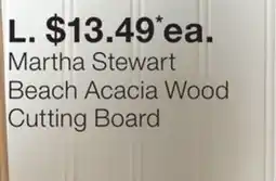 Martha Stewart Beach Acacia Wood Cutting Board