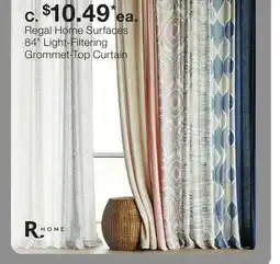 JC Penney Regal Home Surfaces 84 Light-Filtering Grommet-Top Curtain offer