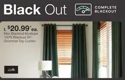 JC Penney Max Blackout Mystique 100% Blackout 84 Grommet-Top Curtain offer