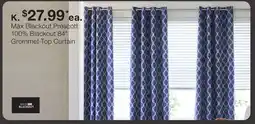 JC Penney Max Blackout Prescott 100% Blackout 84 Grommet-Top Curtain offer