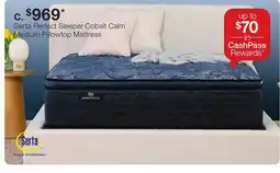 JC Penney Serta Perfect Sleeper Cobalt Calm Medium Pillowtop Mattress offer