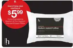 JC Penney Home Expression Medium & Firm Support Standard/Queen Pillow offer