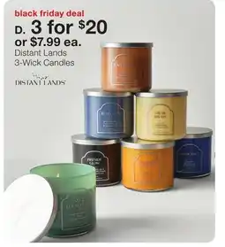 JC Penney Distant Lands 3-Wick Candles offer