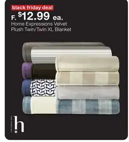 JC Penney Home Expressions Velvet Plush Twin/Twin XL Blanket offer