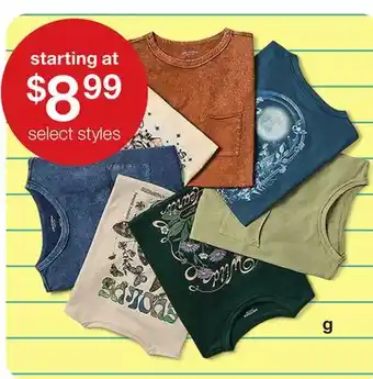 JC Penney Juniors' Arizona Tees offer