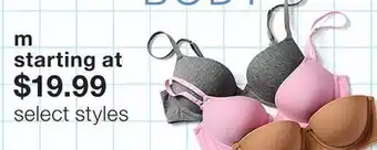 JC Penney Arizona Body Bras offer