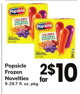 ACME Popsicle Frozen Novelties offer