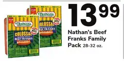 ACME Nathan's Beef Franks Family Pack offer