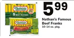 ACME Nathan's Famous Beef Franks offer