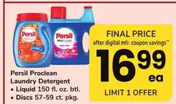 ACME Persil Proclean Laundry Detergent Liquid 150 fl. oz. btl., Discs 57-59 ct. pkg offer