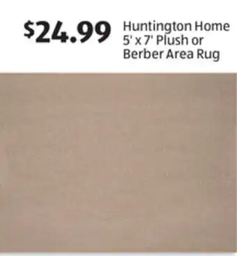 Aldi Huntington Home 5' x 7' Plush or Berber Area Rug offer