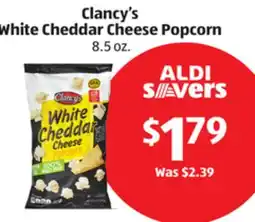 Aldi Clancy's White Cheddar Cheese Popcorn offer