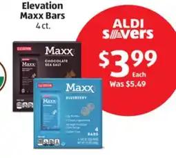 Aldi Elevation Maxx Bars offer