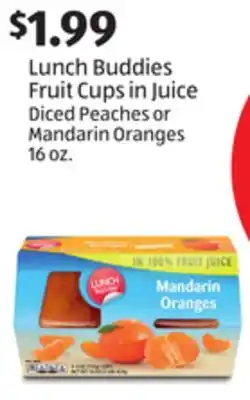 Aldi Lunch Buddies Fruit Cups in Juice offer