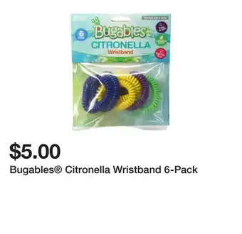 Five Below Bugables Citronella Wristband 6-Pack offer