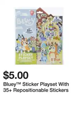 Five Below Bluey Sticker Playset With 35+ Repositionable Stickers offer