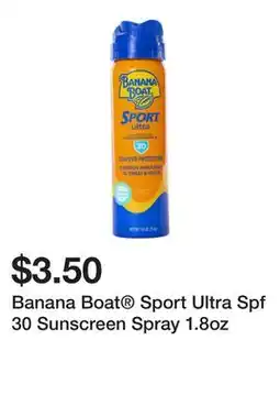 Five Below Banana Boat Sport Ultra Spf 30 Sunscreen Spray 1.8oz offer
