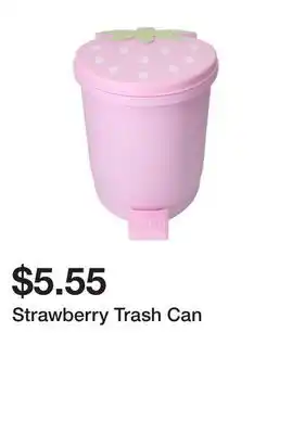 Five Below Strawberry Trash Can offer