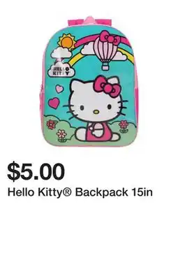 Five Below Hello Kitty Backpack 15in offer
