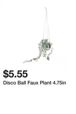 Five Below Disco Ball Faux Plant 4.75in offer