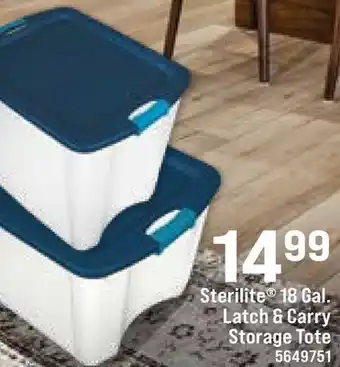 Ace Hardware Sterilite 18 Gal. Latch & Carry Storage Tote offer