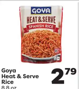 Weis Markets Goya Heat & Serve Rice offer