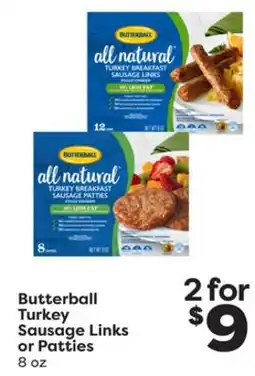 Weis Markets Butterball Turkey Sausage Links or Patties offer