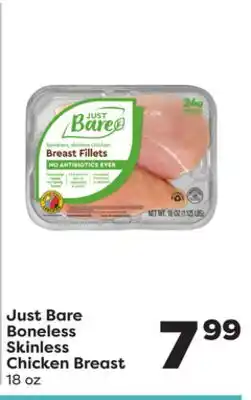 Weis Markets Just Bare Boneless Skinless Chicken Breast offer