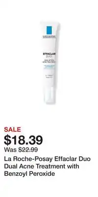 Ulta Beauty La Roche-Posay Effaclar Duo Dual Acne Treatment with Benzoyl Peroxide offer
