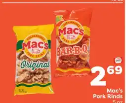 Weis Markets Mac's Pork Rinds offer