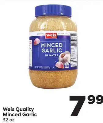 Weis Markets Weis Quality Minced Garlic offer