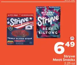 Weis Markets Stryve Meat Snacks offer