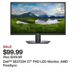 Office Depot Dell SE2722H 27 FHD LED Monitor, AMD FreeSync offer