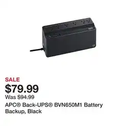 Office Depot APC Back-UPS BVN650M1 Battery Backup, Black offer