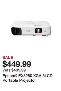 Office Depot Epson EX3280 XGA 3LCD Portable Projector offer