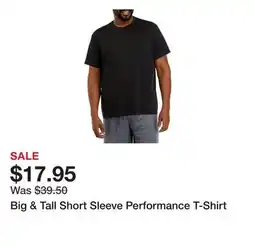 Belk Big & Tall Short Sleeve Performance T-Shirt offer