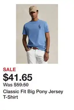 Belk Classic Fit Big Pony Jersey T-Shirt offer