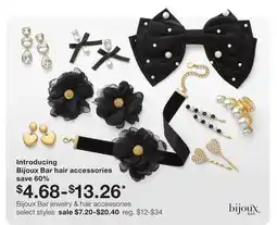 JC Penney Bijoux Bar jewelry & hair accessories offer