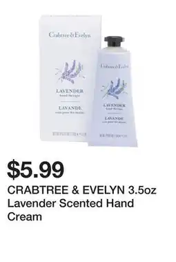 Marshalls CRABTREE & EVELYN 3.5oz Lavender Scented Hand Cream offer